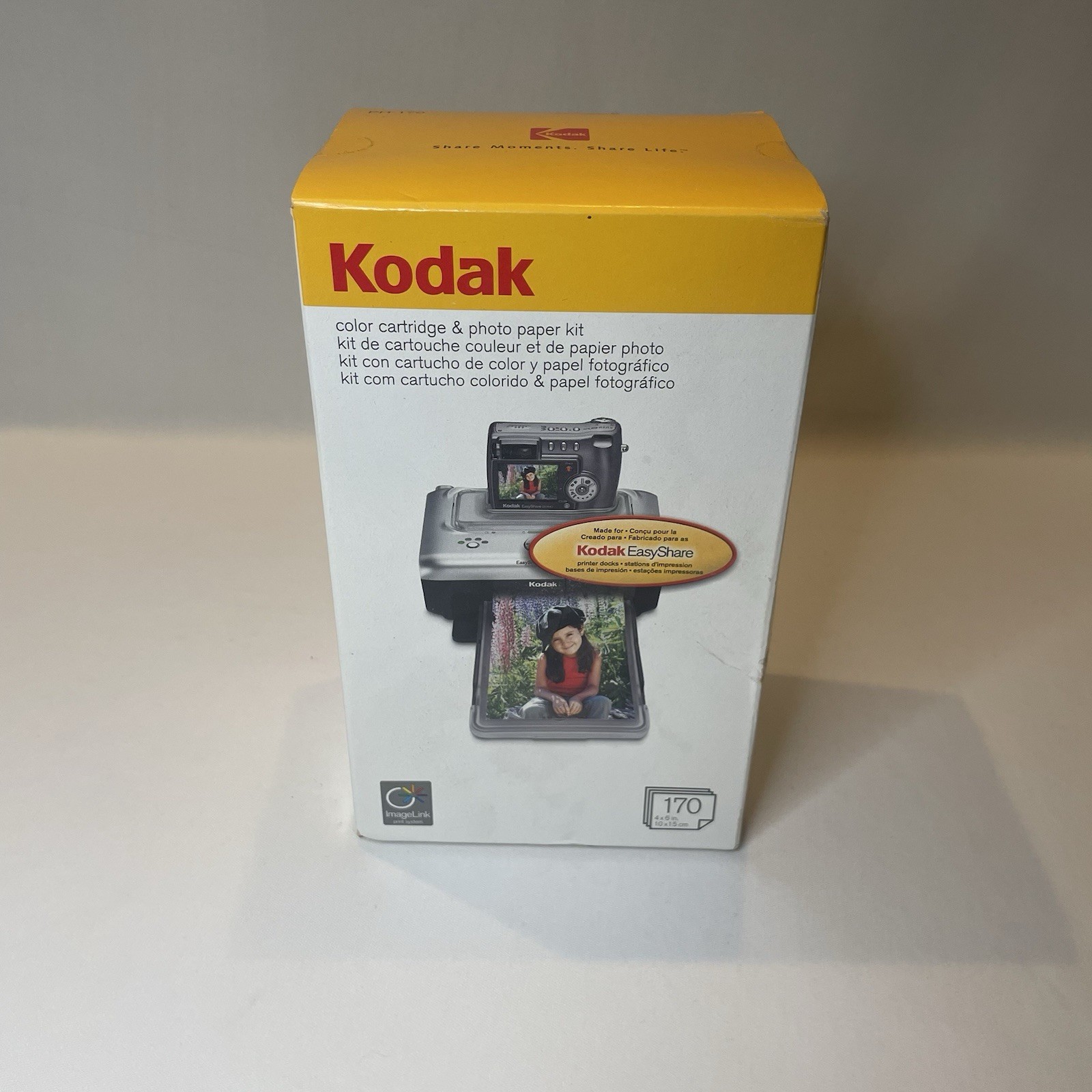 KODAK PH-170 EasyShare Printer Dock Color Cartridge & Photo Paper Refill Kit