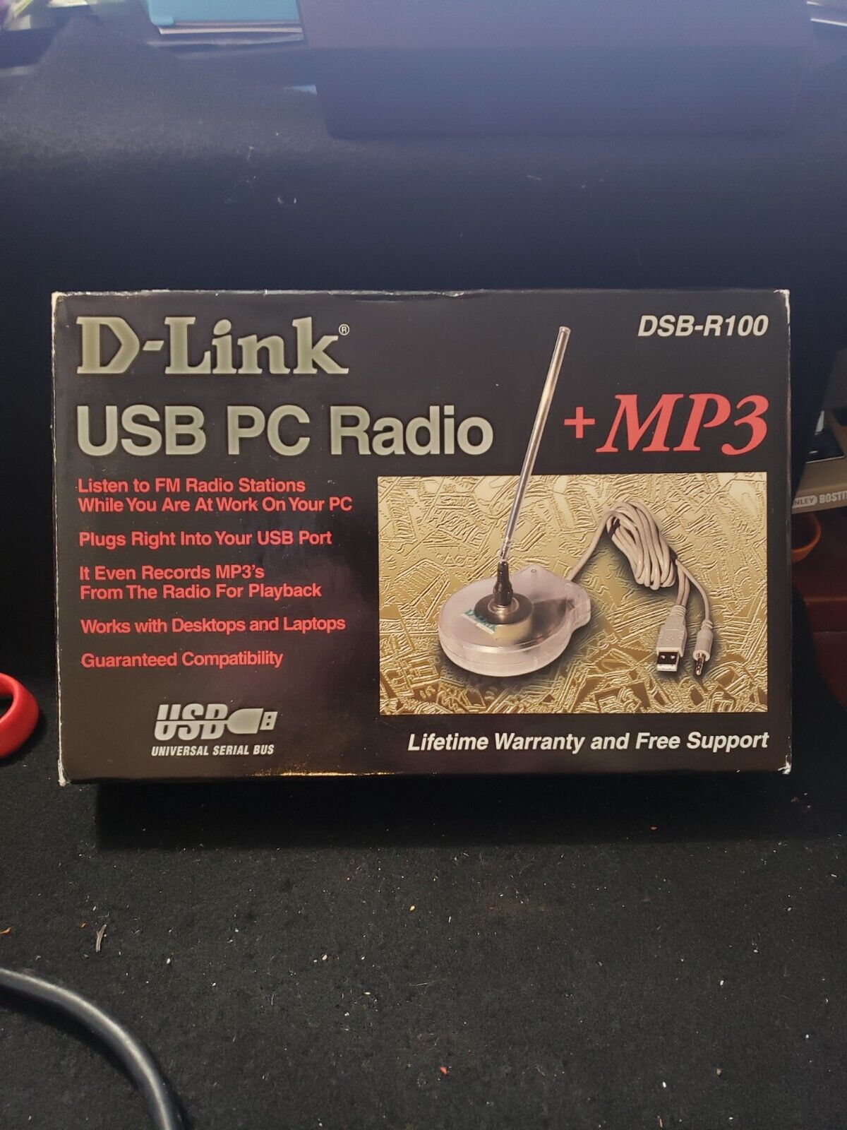 D-Link DSB R-100 USB PC Radio  - Vintage