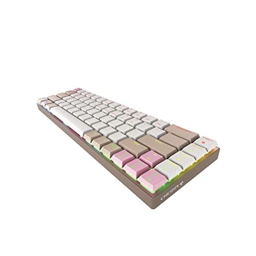 CHERRY MX-LP 2.1 COMPACT WIRELESS GAMING KEYBOARD. RGB MX SILVER -  KHAKI PINK