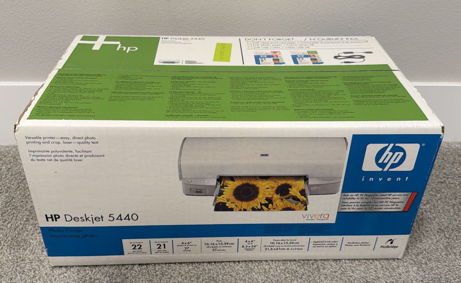 *NEW IN BOX* HP Deskjet 5440 Photo Printer Thermal Inkjet Color Printer
