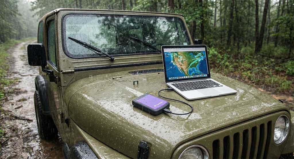 2TB MILITARY GRADE RUGGED HD - Transcend Storejet 25H3 USB 3.0 - TOP PRICE