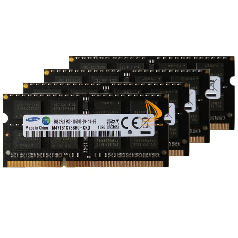 For Samsung 4x8GB 2RX8 DDR3 1333MHz PC3-10600S 204PIN SO-DIMM Laptop RAM Memory@