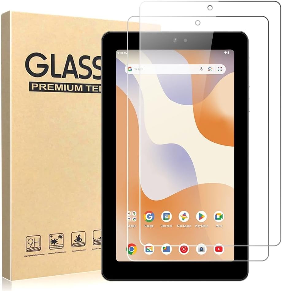 [2 Pack] Ultra Thin Tempered Glass Screen Protectors for Surf Onn 7/7 Kids Gen4