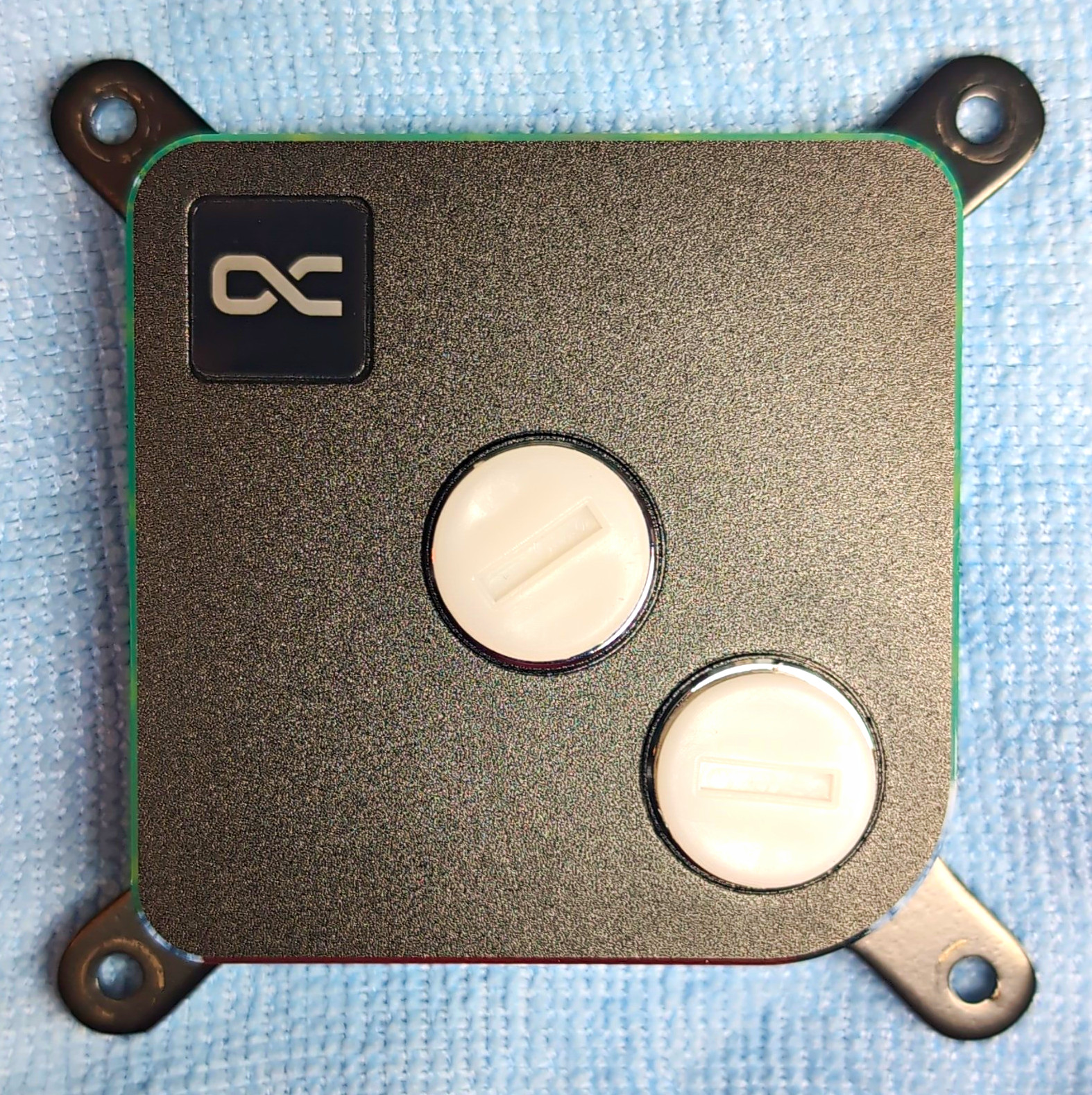 Alphacool CPU Water Cooling Block Copper Base Black Top Core 1  LGA 1700 AMD