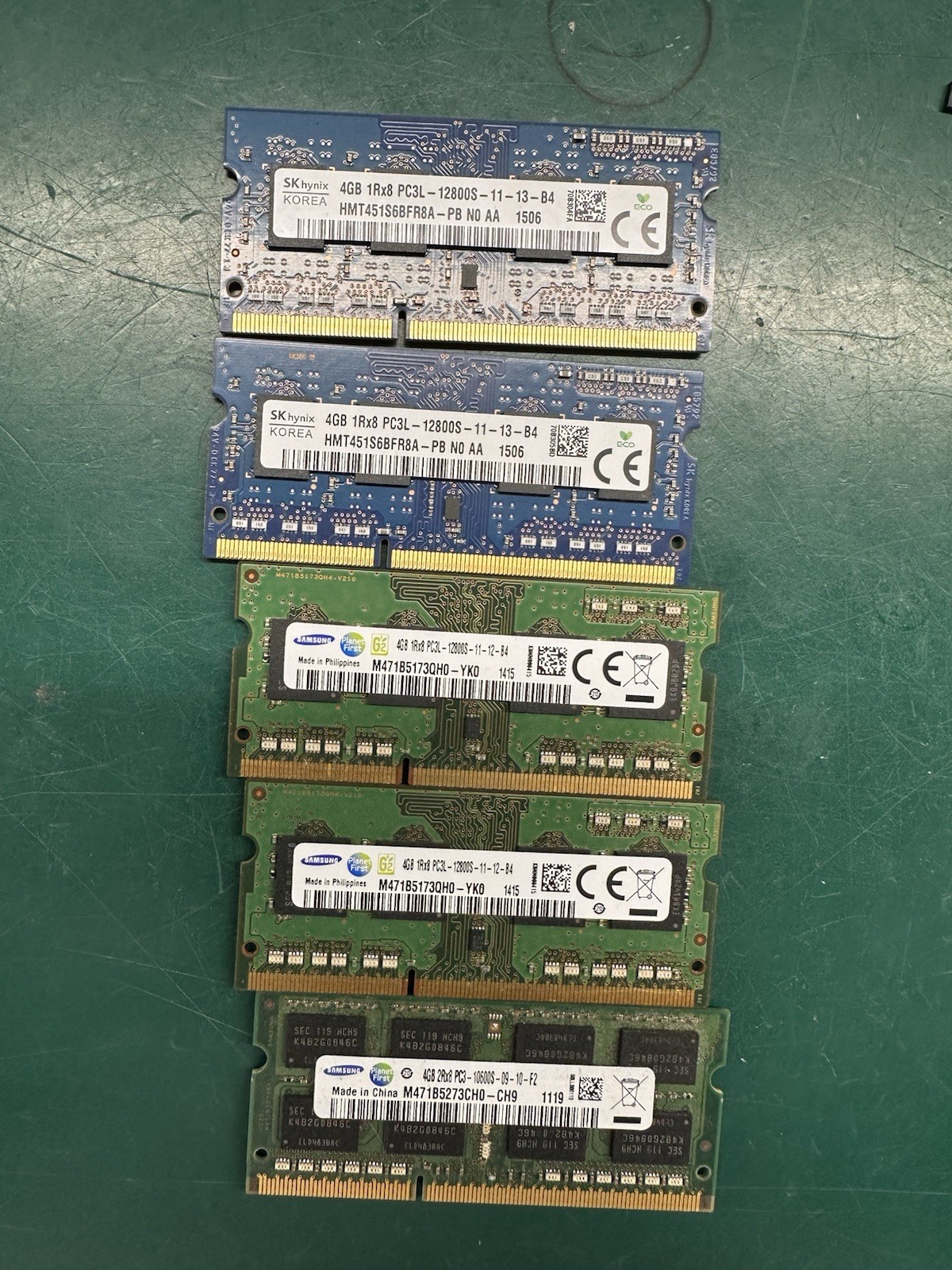 Lot Memory Ram 4g Ddr3 Pack Of 5