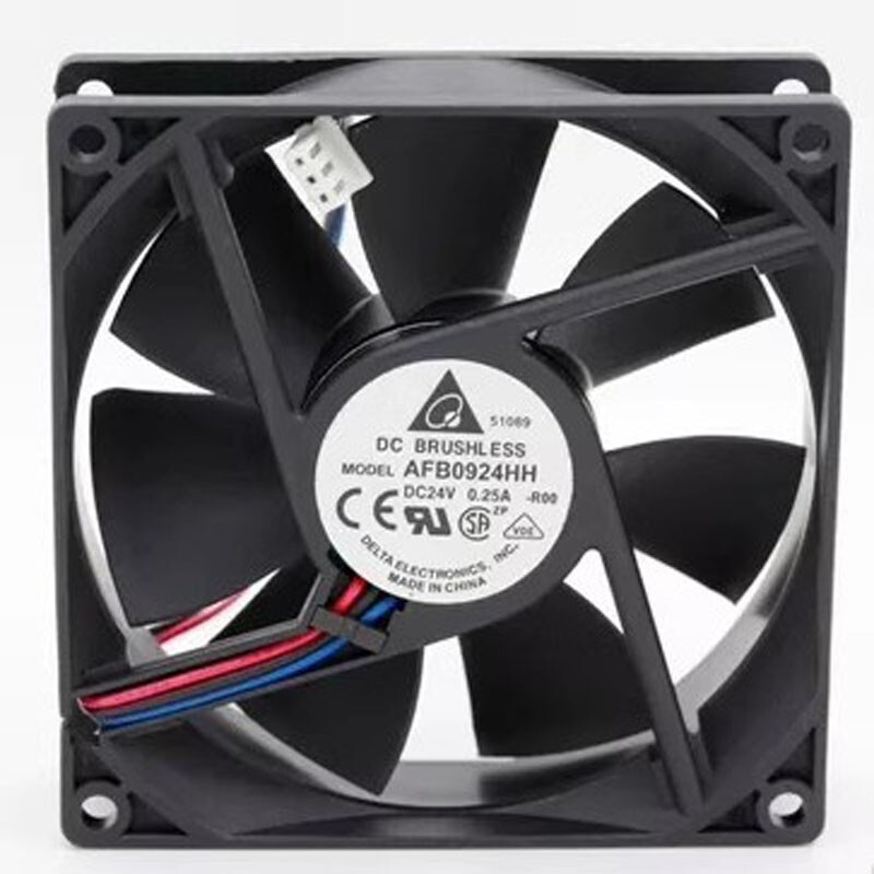 Delta AFB0924HH 9025 DC24V 0.25A 9CM 3-Wire Inverter Cooling Fan