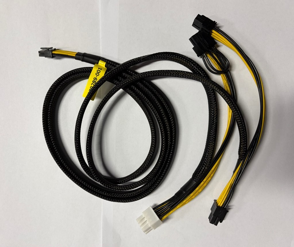 879289-001 for DL380 ML350 G10 GPU 1x8Pin to 1x8Pin+2x6pin+1x8pin (Tesla) 100cm