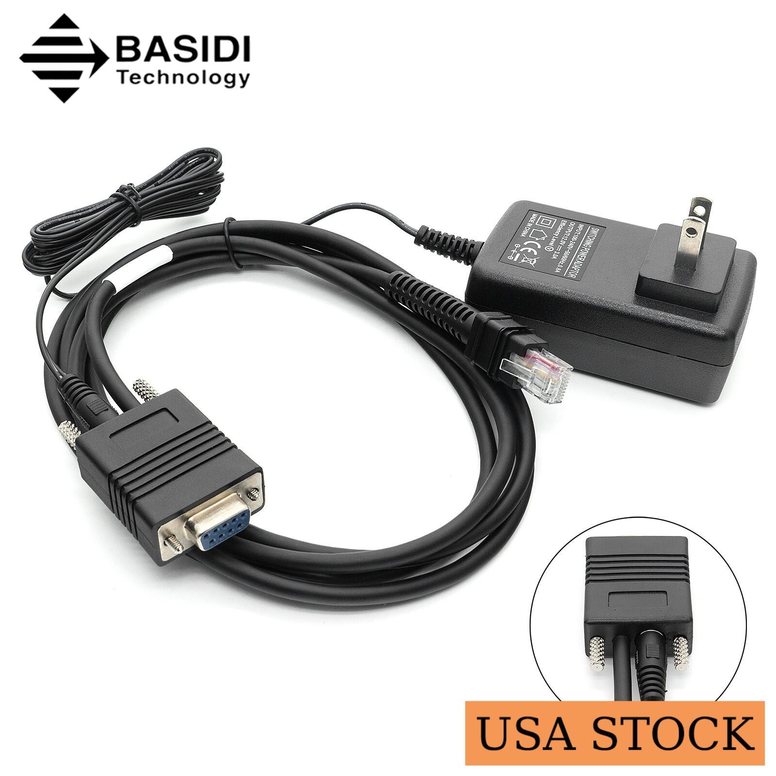 US 2PCS New RS232 DC12V 6.5FT 9-PIN Serial Cable For Zebra DS3678 LI3678 Scanner