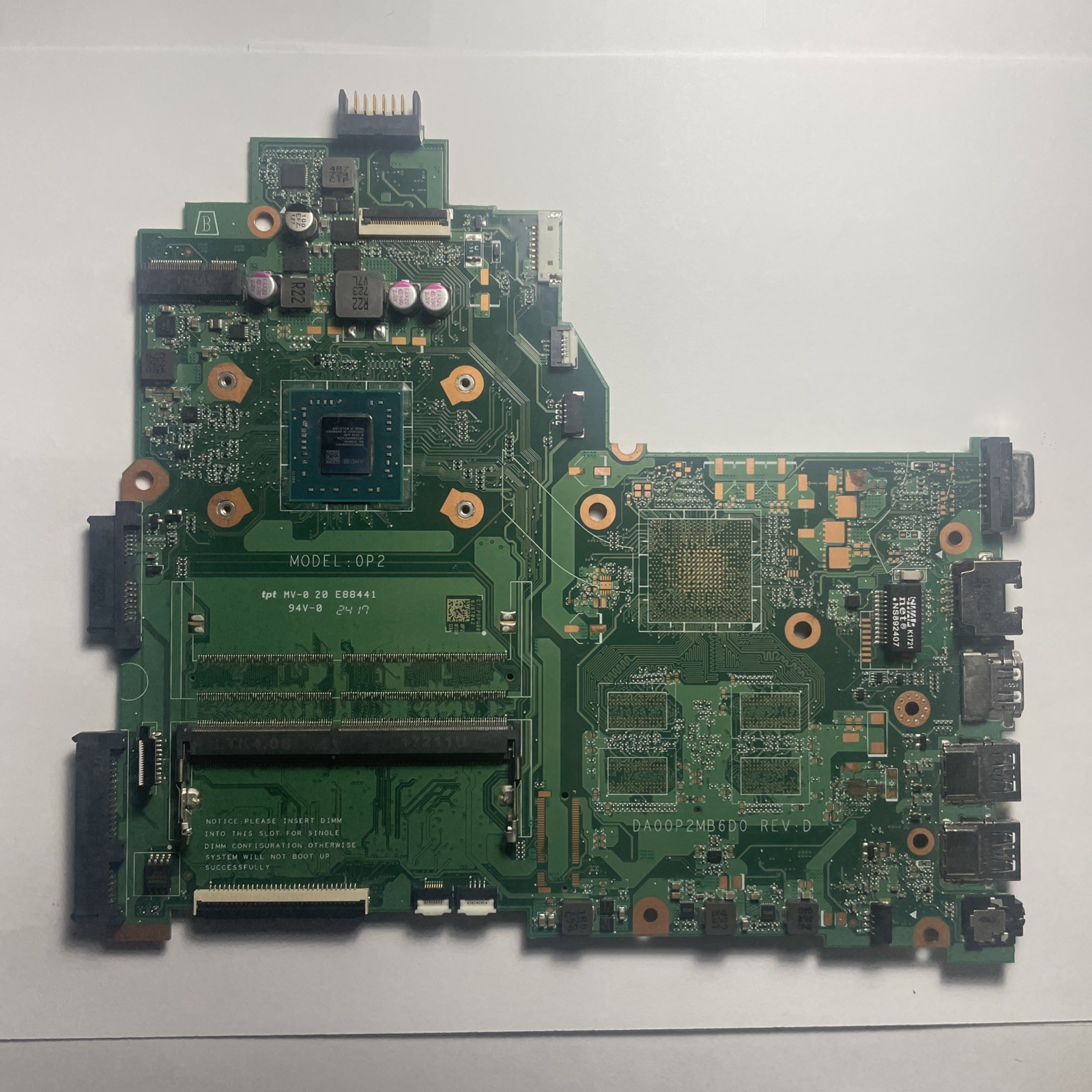 DA00P2MB6D1 For HP 14-BW Laptop Motherboard With AMD A9-9420 CPU 925544-601