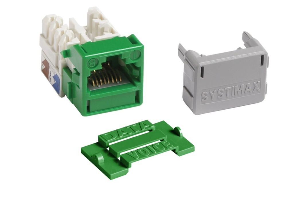 Commscope MGS400 Green Outlet Modular Jack Connector. Box of 25, New