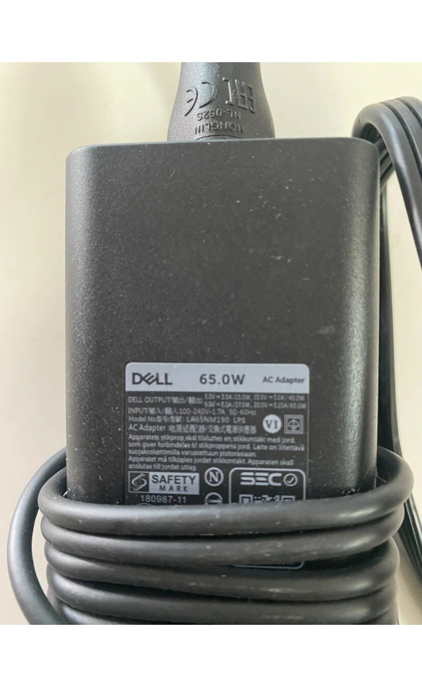 Lot Of 5x Original Dell 65W USB Type C Adapter With Power Cord Latitude XPS