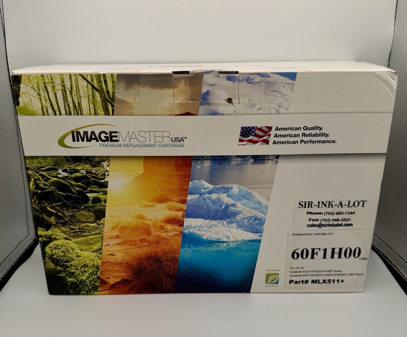 Image Master Premium Replacement Cartridge 60F1H00 Lexmark Part # MLX511+ Black