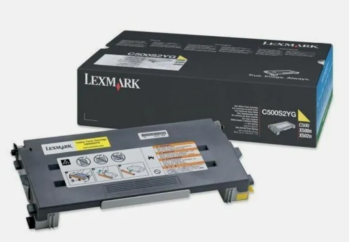 LEXMARK C500S2YG for C500 X500 X502 Yellow Toner Cartridge  1.5K  Factory Sealed