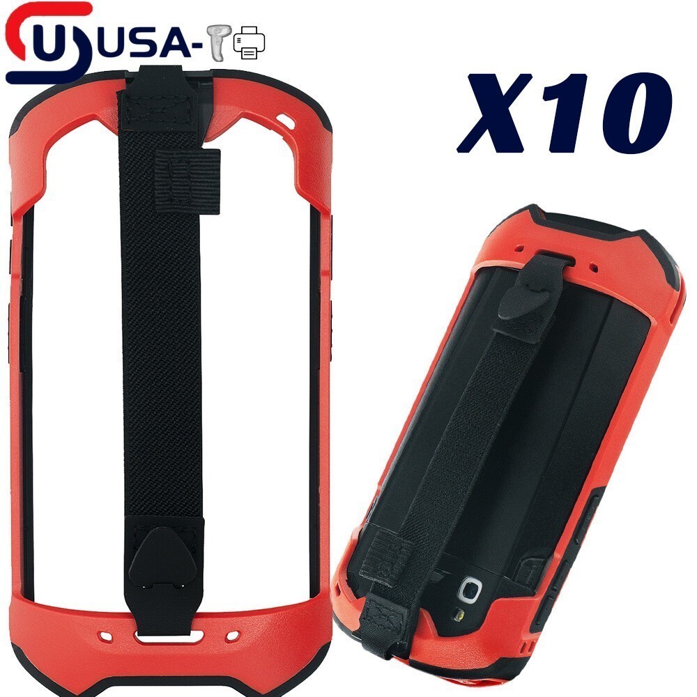 US 10PCS For Zebra TC51 TC52 TC56 Red Color Protective Case Boot SG-TC5X-EXO1-01