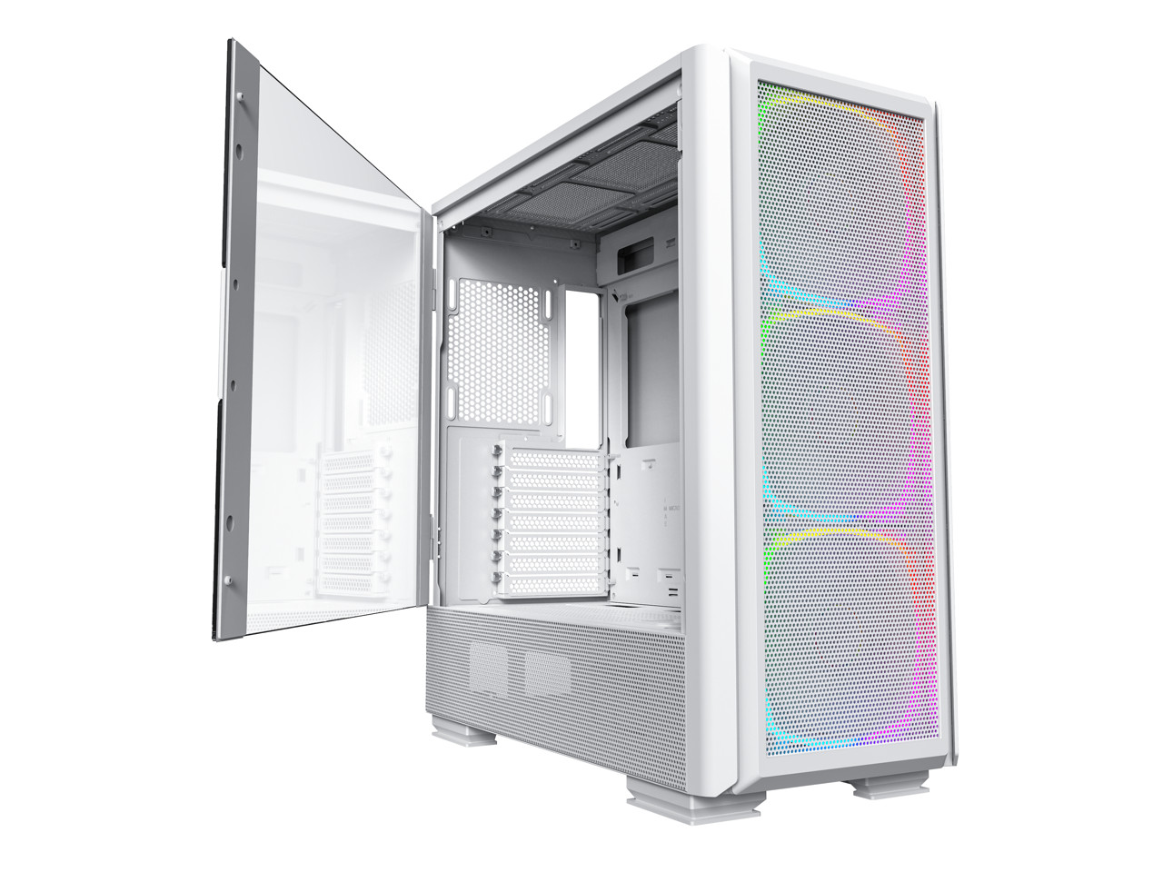 Montech Sky Two GX, E-ATX Mid Tower Chassis White Computer Case