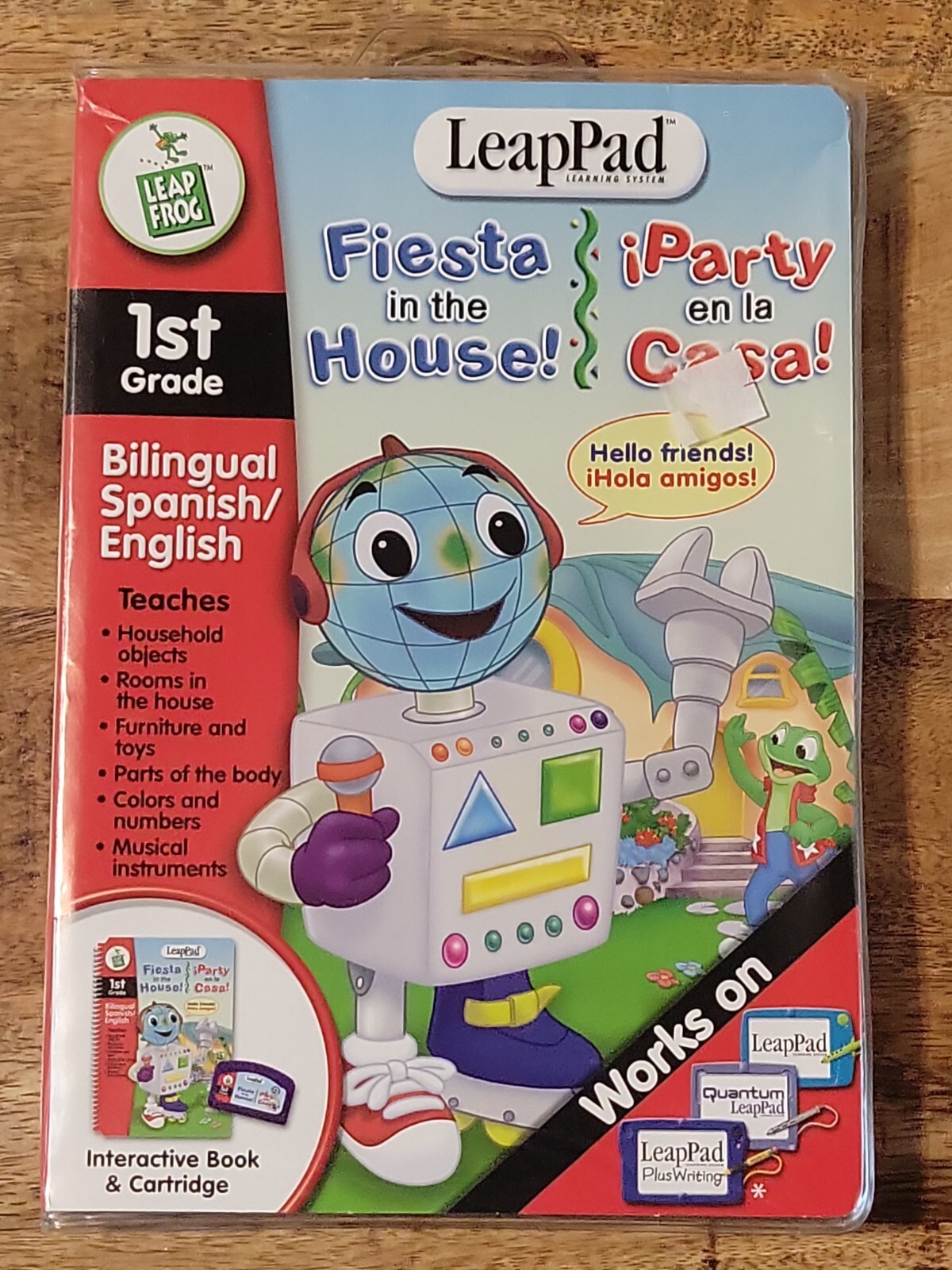 LeapPad 1st Grade Bilingual English Spanish Fiesta in the House