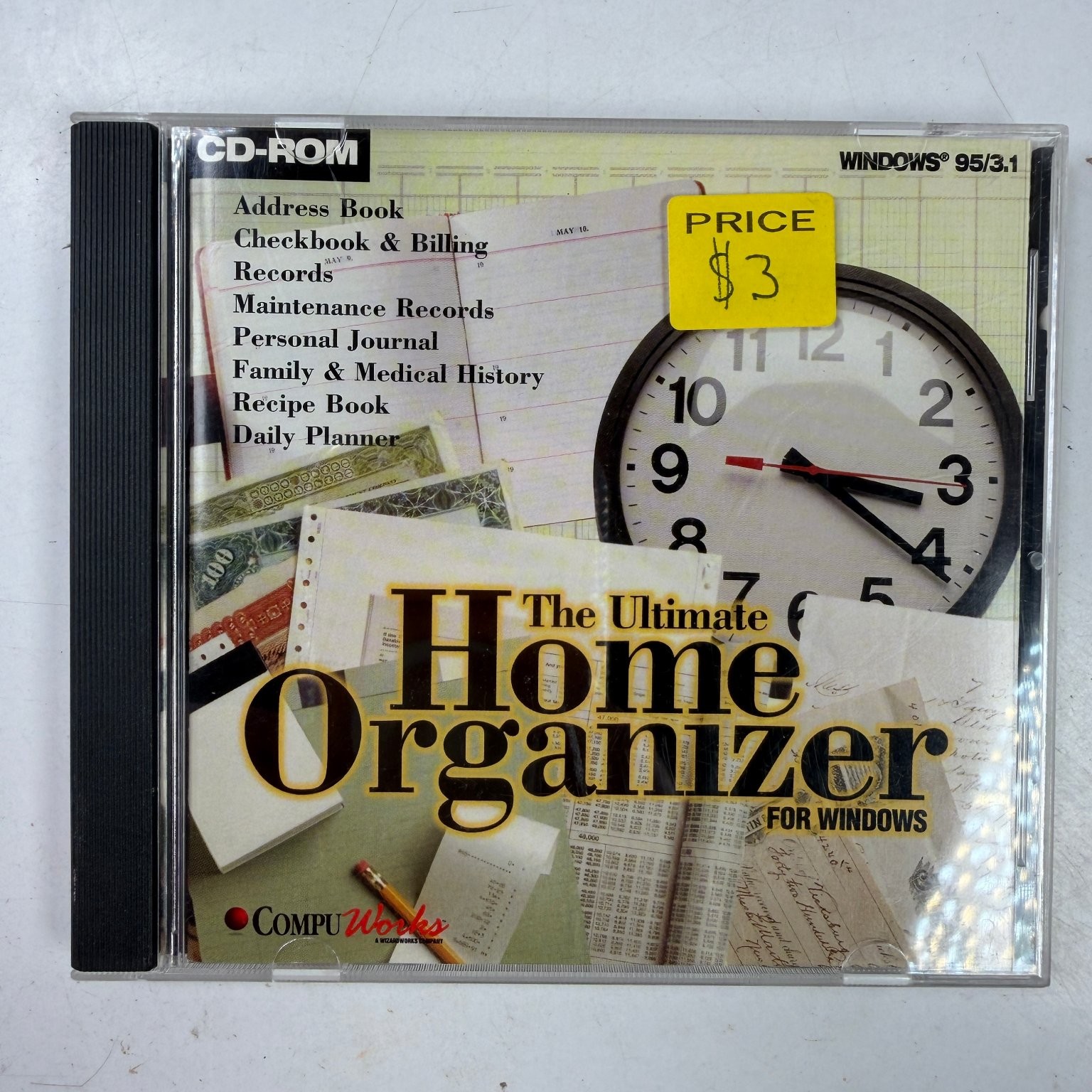 CompuWorks The Ultimate Home Organizer CD-ROM Windows 95/3.1