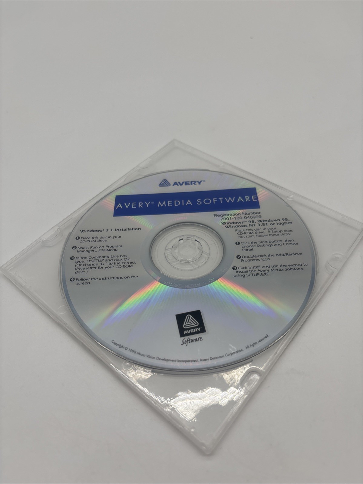 Avery Media Software For MS Office PC CD create professional labels card CD ROM