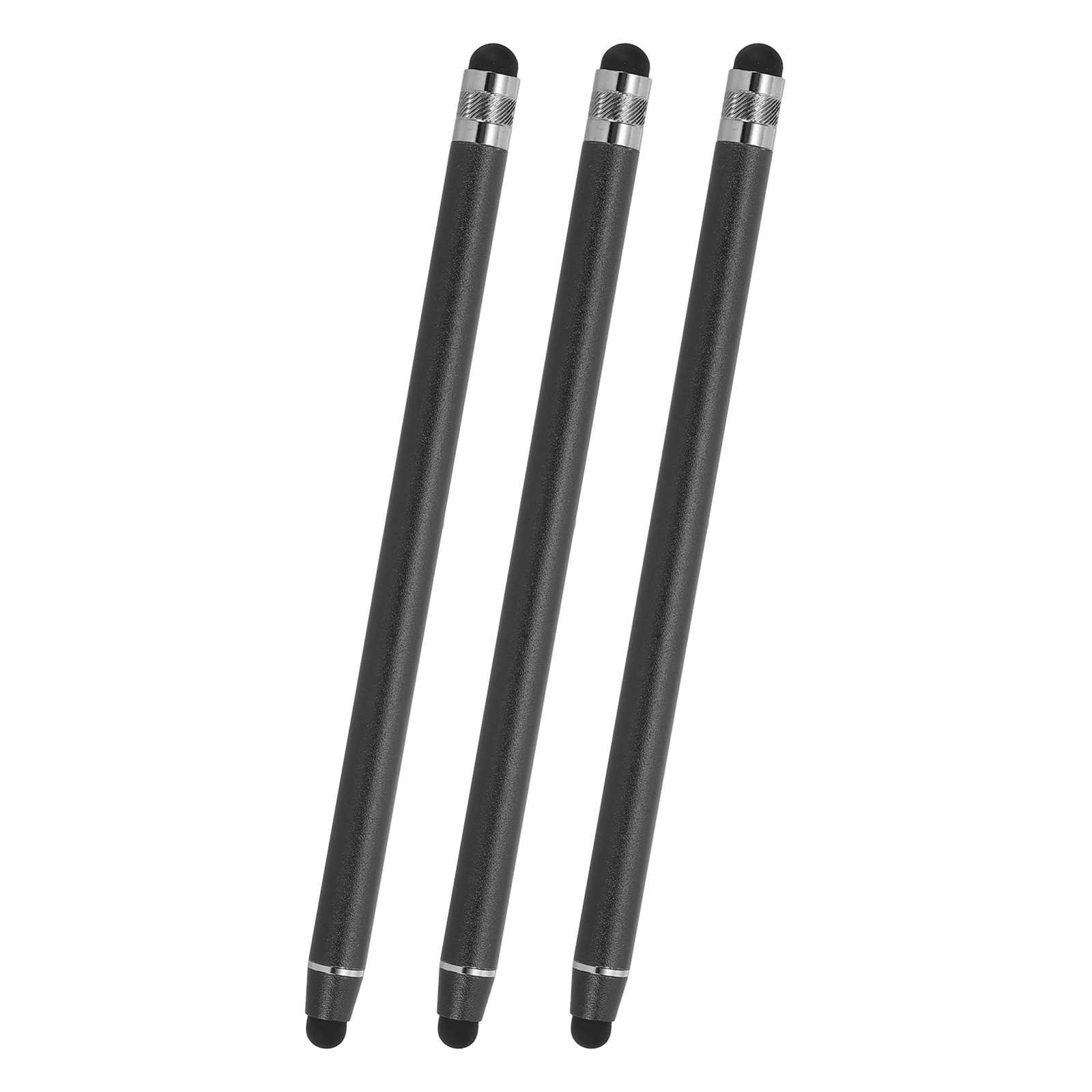 3Pcs Stylus Pens for Touch Screens 2 in 1 Universal Capacitive Stylus Black