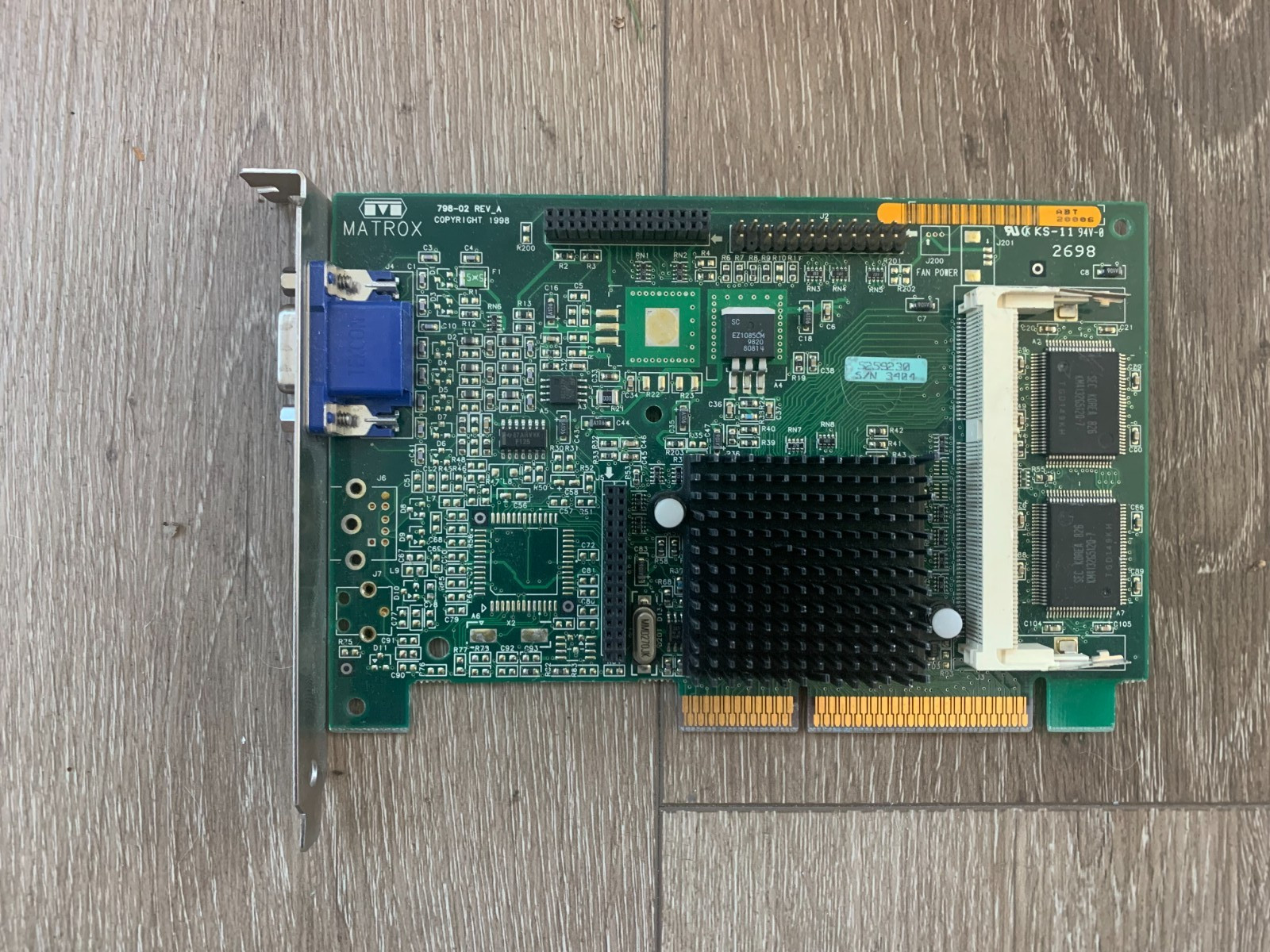 Matrox G2+/MILA/8BN/20  8MB AGP Video Graphics Card