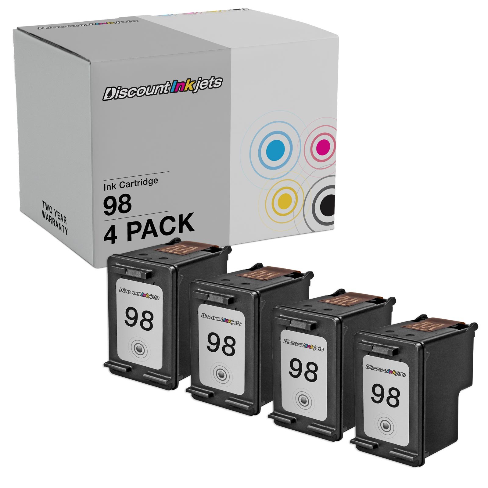 4 98 C9364WN Black Printer Ink Cartridge for HP HP98 Officejet H470 H470b