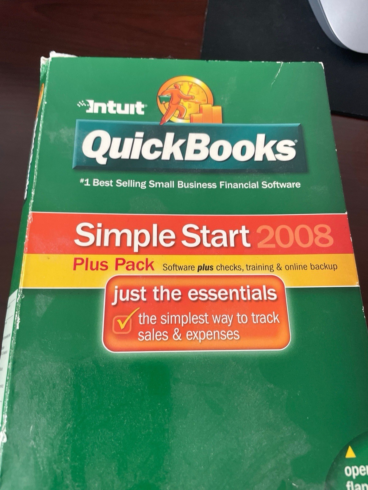 Vintage QuickBooks Simple Start Edition Boxed PC CD Windows 98 2000 XP Legacy