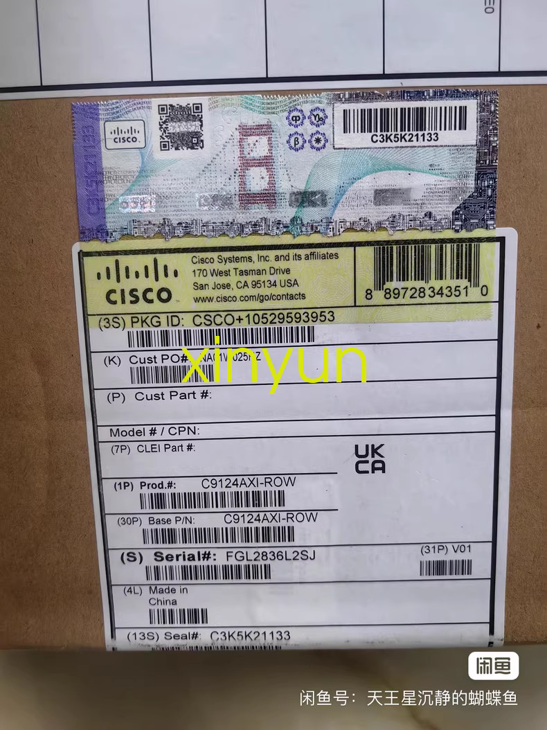 1PCS Cisco Wireless AP C9124AXI-ROW new via FedEx or DHL