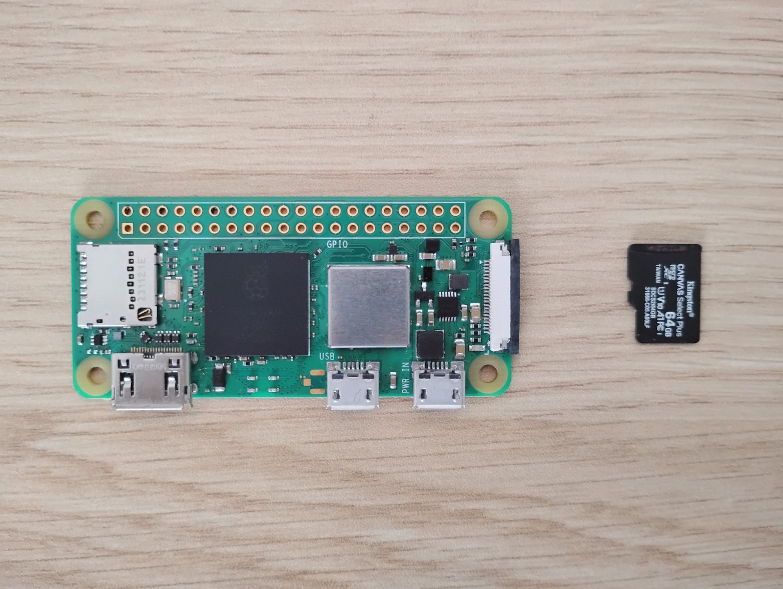 Raspberry Pi Zero 2 W All-in-One Board + 64GB Micro SD card