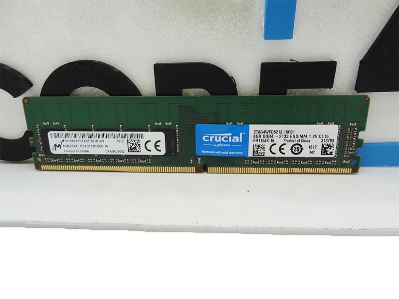 MICRON MTA18ASF1G72AZ-2G1 8GB PC4-17000P-E DDR4-2133 2Rx8 ECC UDIMM