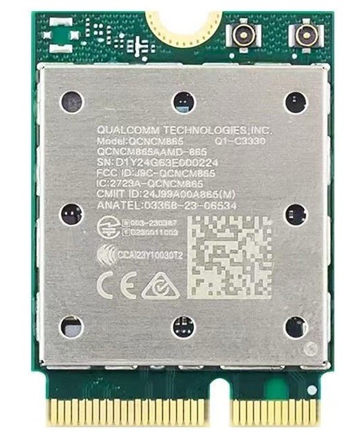 Qualcomm QCNCM865 WIFI7 Wireless Card M.2 Bluetooth 5.4 Tri-Band 5800Mbps Win11