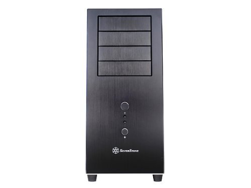 SilverStone TJ04B-E Black Aluminum front panel, steel body Computer Case