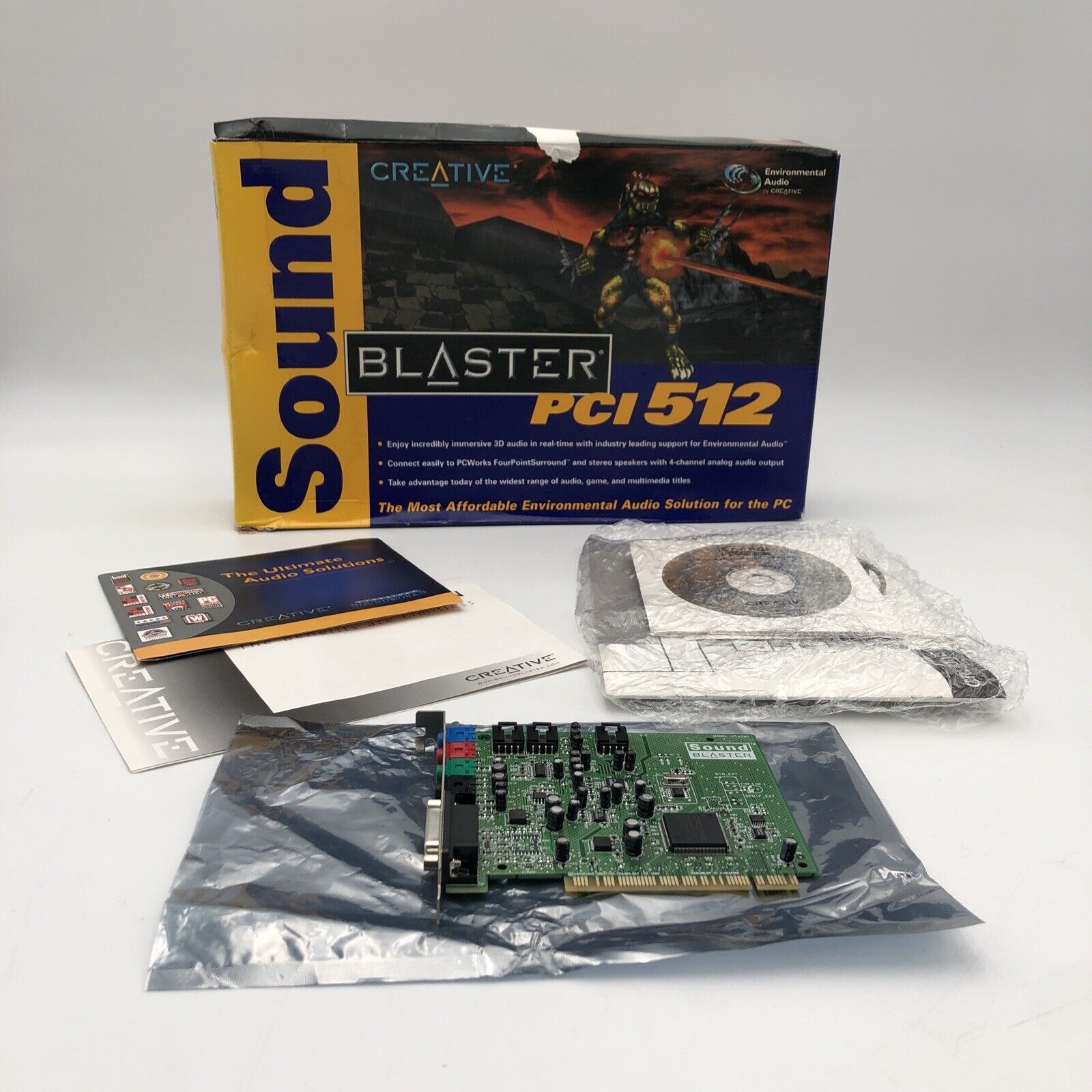 NOS VINTAGE OPEN BOX Creative Sound Blaster PCI512 Sound Card READ