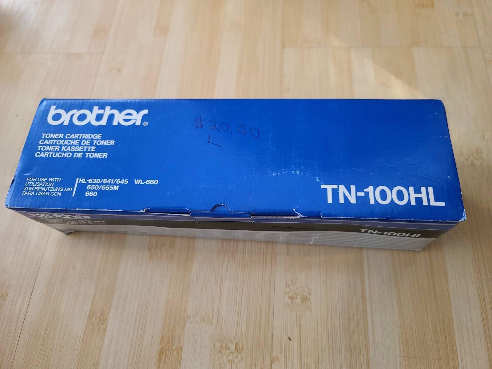 Brother TN100HL Toner cartridge for printer models hl-630, 631, 641, 645, 650