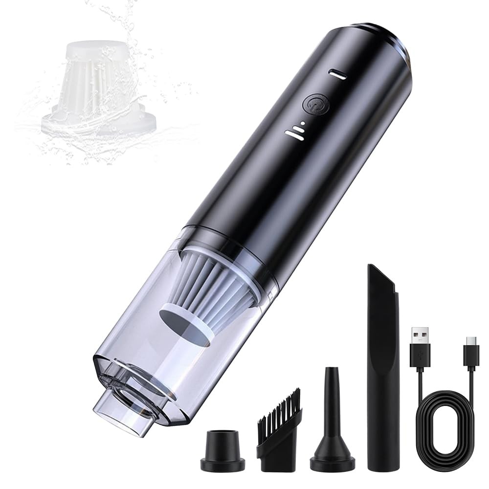 Computer Vacuum Cleaner Cordless, Strong Suction & Blowing 4-in-1 Handheld wi...