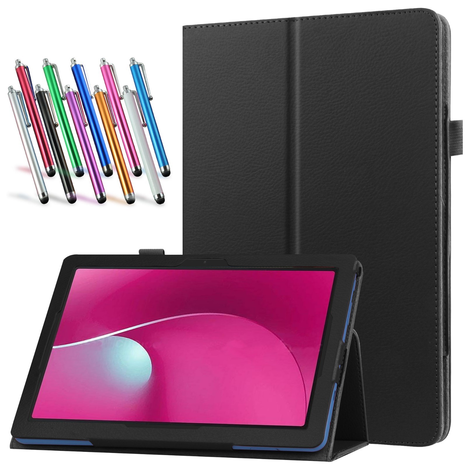 Revvl Tab 2 Case 2025 10.1 Folio Flip Magnetic Smart PU Leather Shockproof Cover
