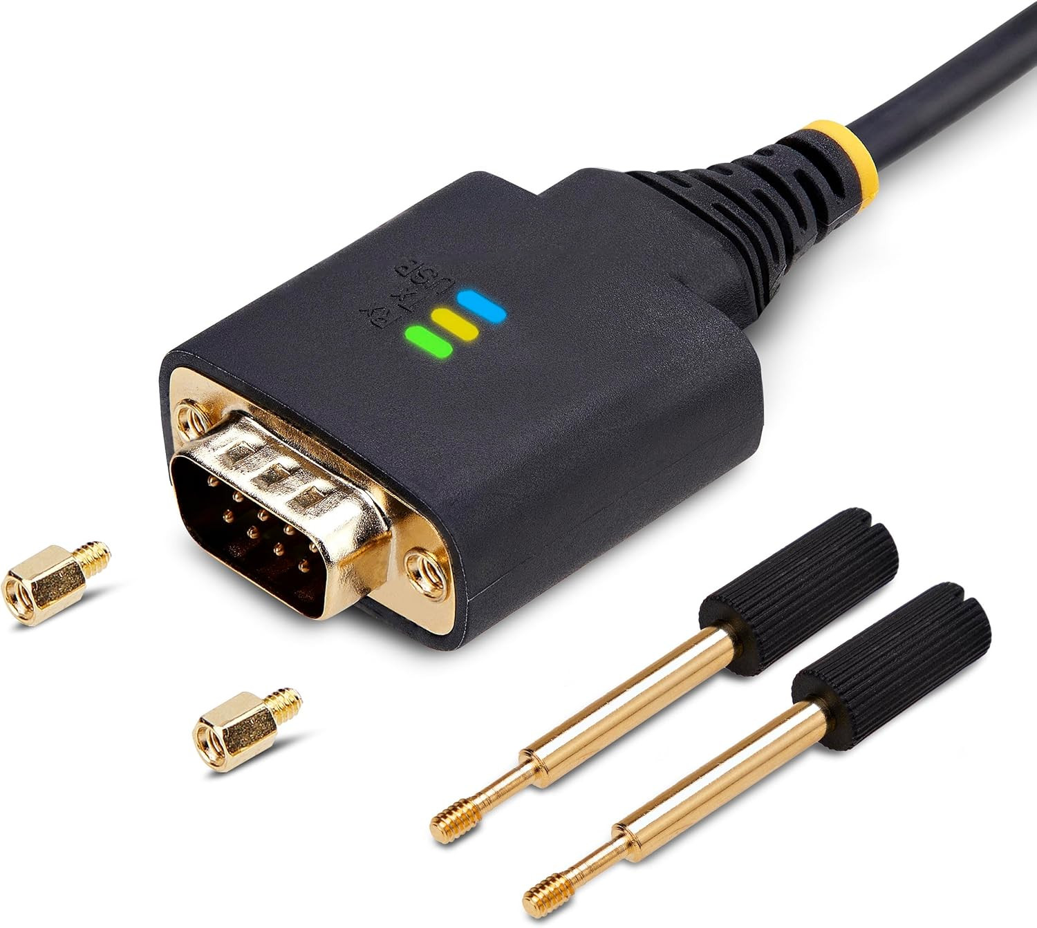 Startech 1Ft (30Cm) USB to Serial Adapter Cable, COM Retention, FTDI, USB-A to D