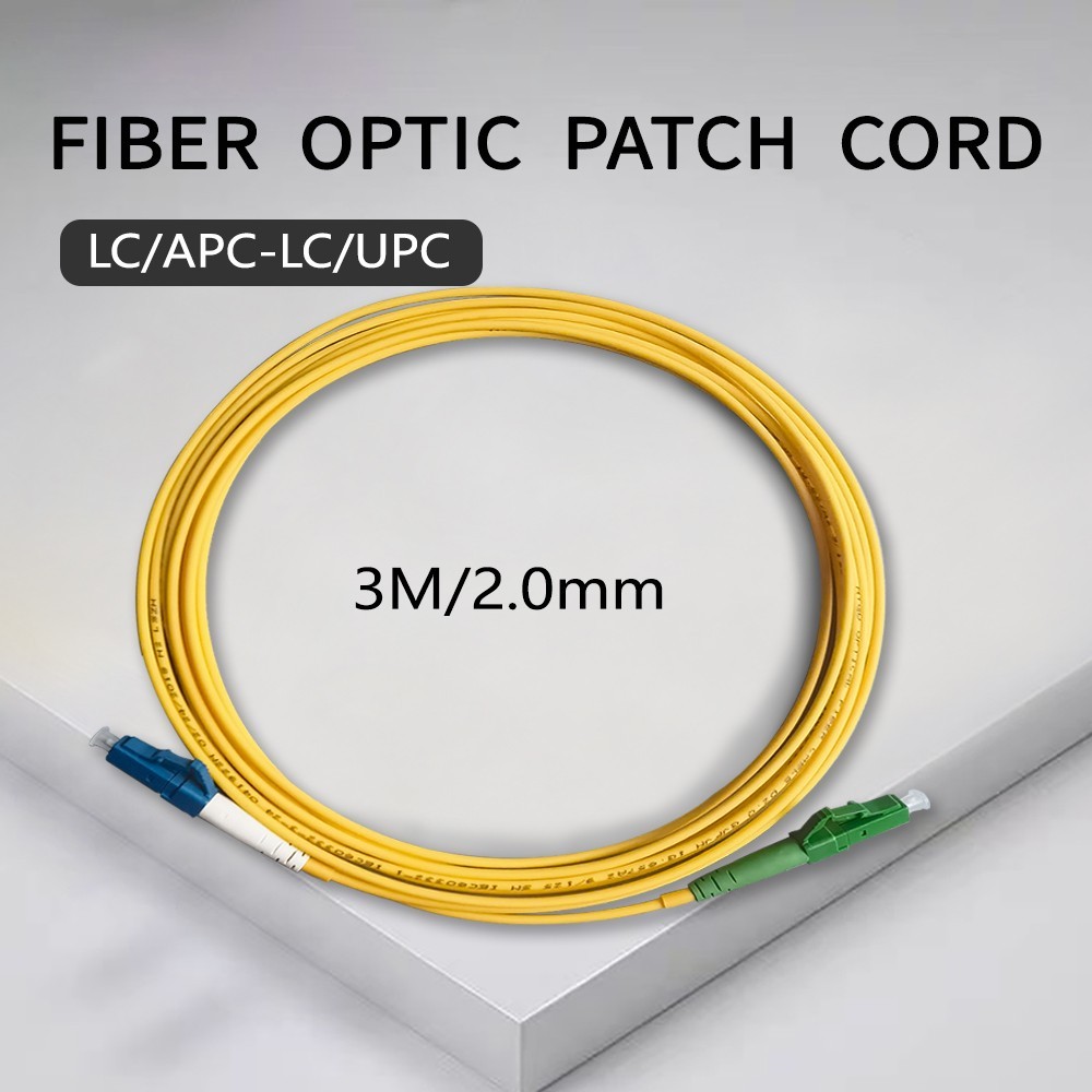1/2/3/5/10pcs Cable Fibra Optica LC/APC-LC/UPC Simplex Core Indoor FTTH 3M 2.0mm