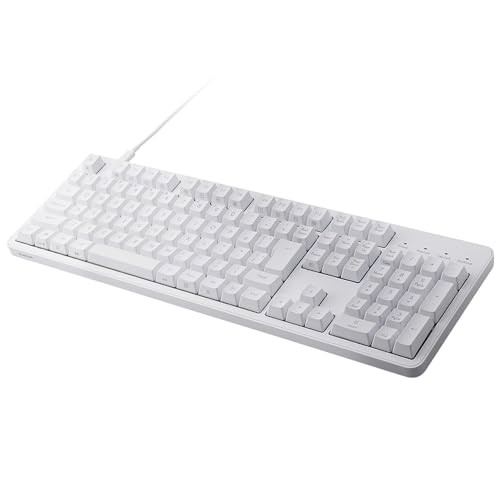Elecom TK-MC50UKTWH Mechanical Keyboard  Wired Full Size  N Key Rollover  50
