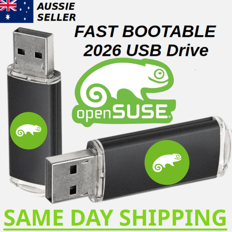 OpenSUSE Linux Latest Version Bootable USB Flash Drive Fast Installer Recovery