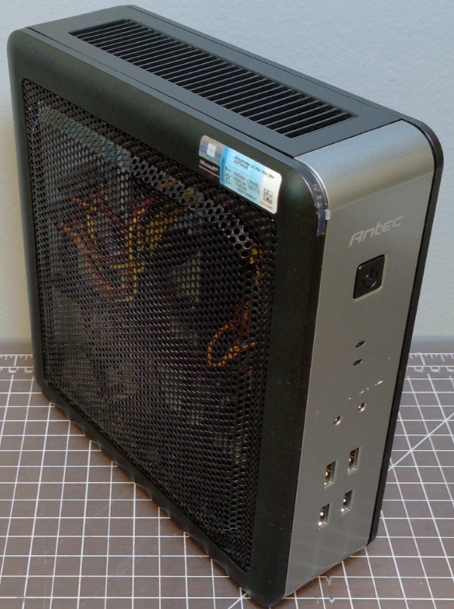 *No Power Adapter* Antec ISK110 VESA-U3 Small Form Case Black/Silver