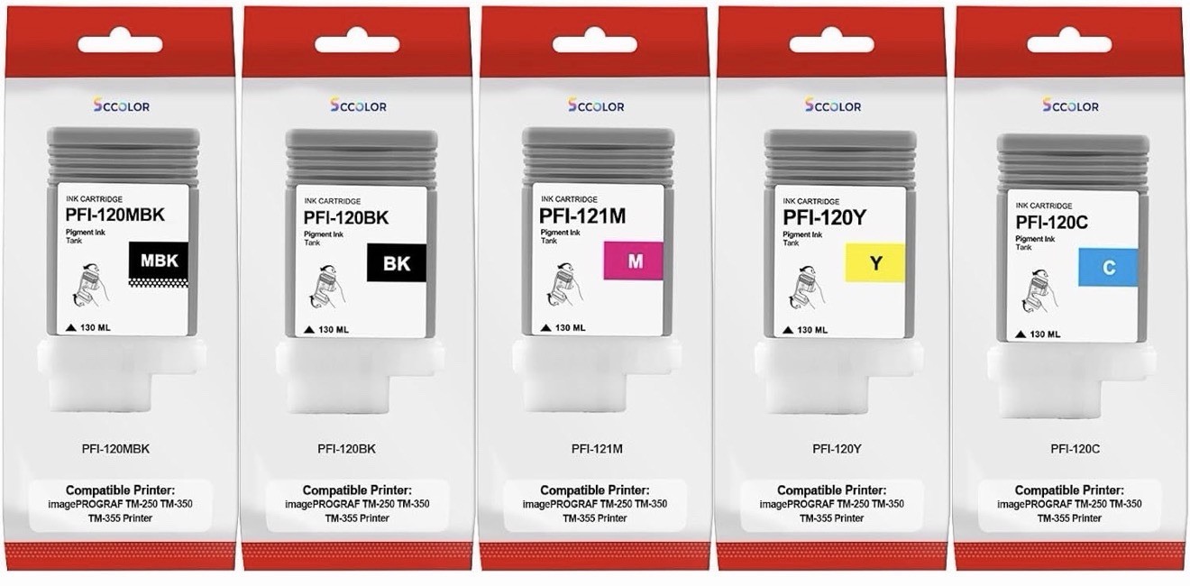 SCCOLOR PFI-121 PFI121 Ink Tank Bundle