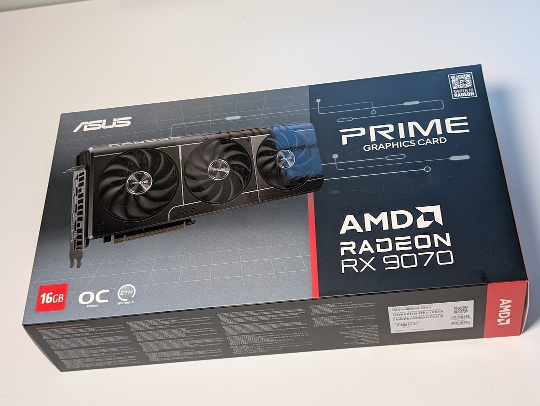 ASUS Radeon RX 9070 16GB GDDR6 Prime EVO OC Edition