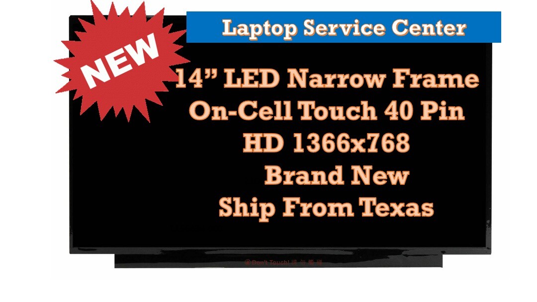 HP 14-DK0736 14-DK0736MS Touch Screen + Digitizer 14.0" HD LCD LED New (Touch)