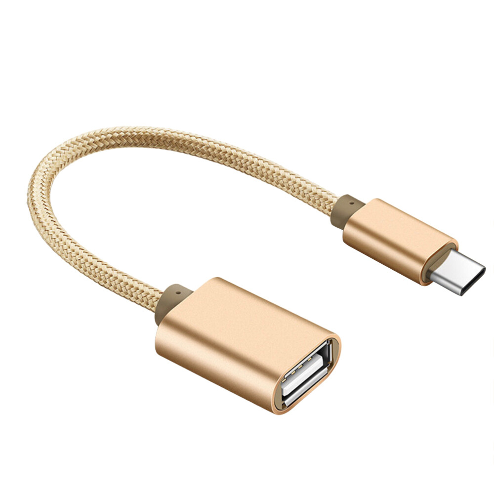 Type-c to USB Connect Cable Adapter Data Line Flat Cell Phone