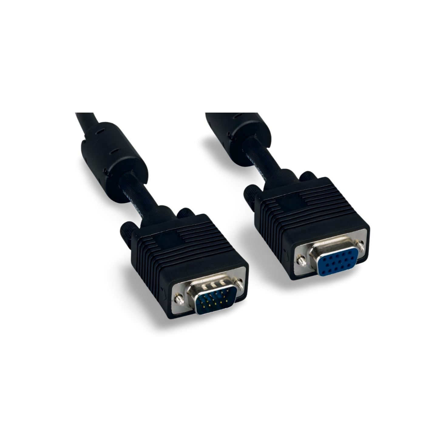 35ft SVGA Cable Monitor UL2919 HD15 Extension Male to Female - Black