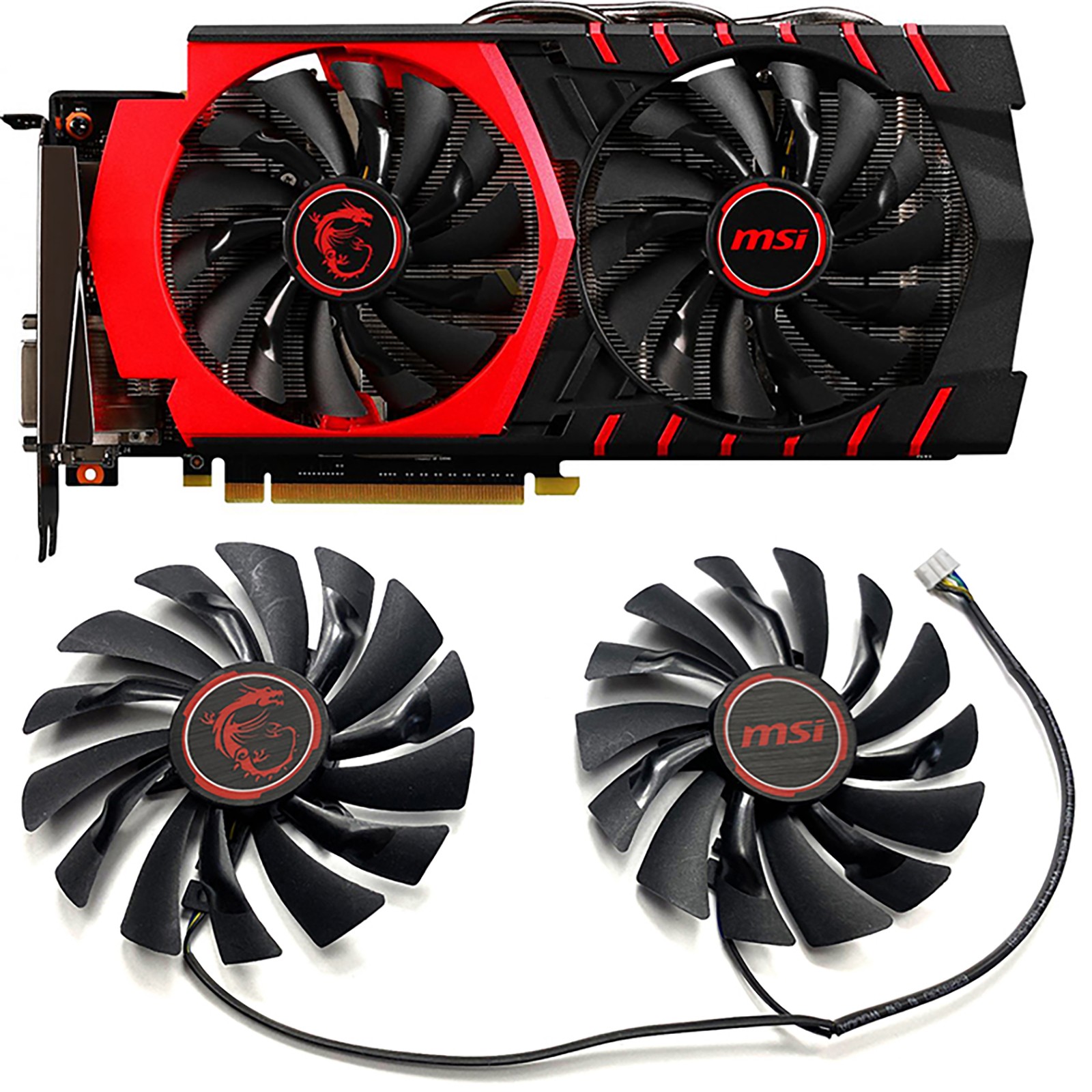 95mm Cooling Fan for MSI R9 390X 390 380/R7 370 GAMING Graphics Card Cooler Fans