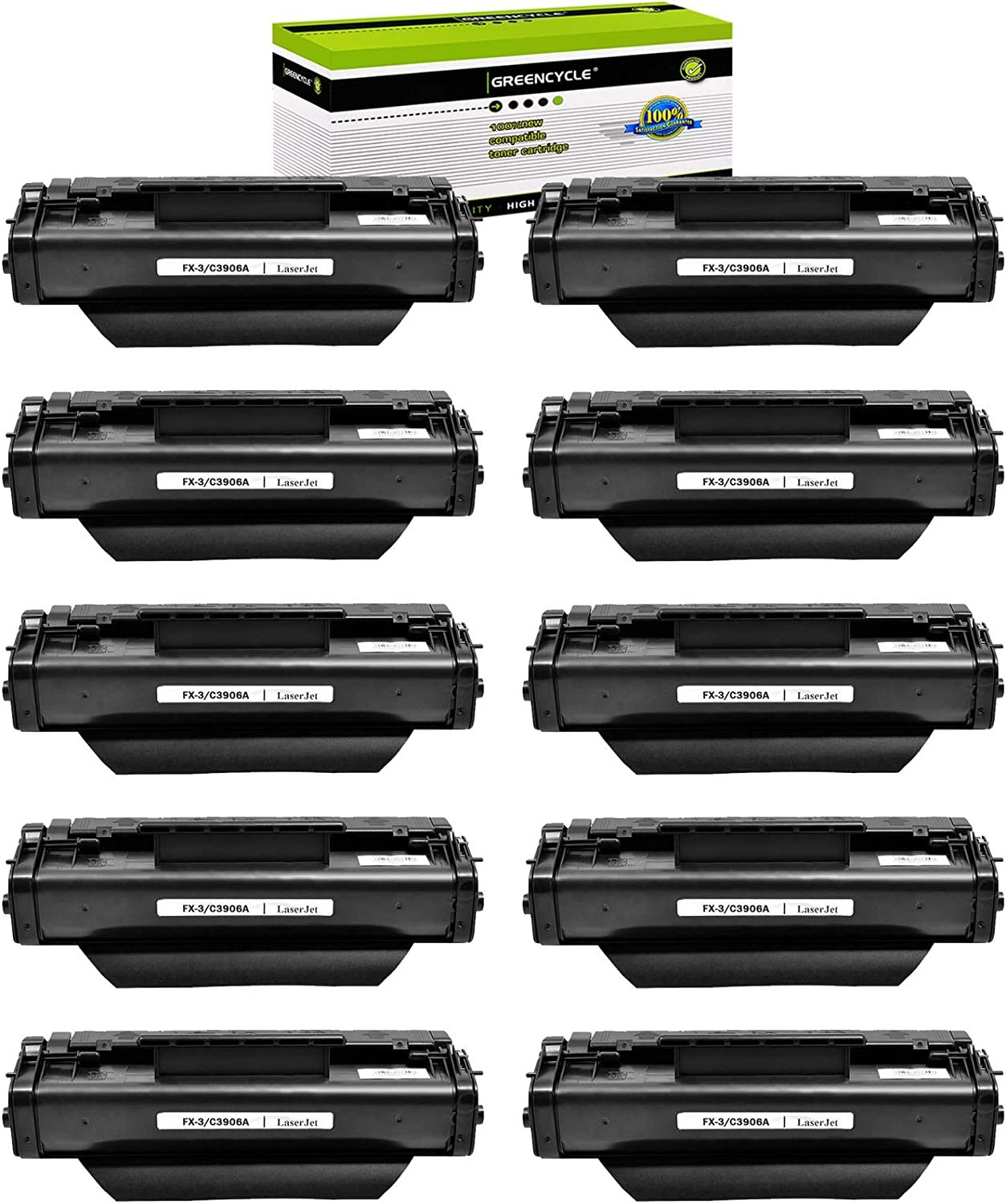 GREENCYCLE 10PK Toner For HP C3906A 06A LaserJet 3100xi 3150 5L 5L xtra 5L-FS 6L