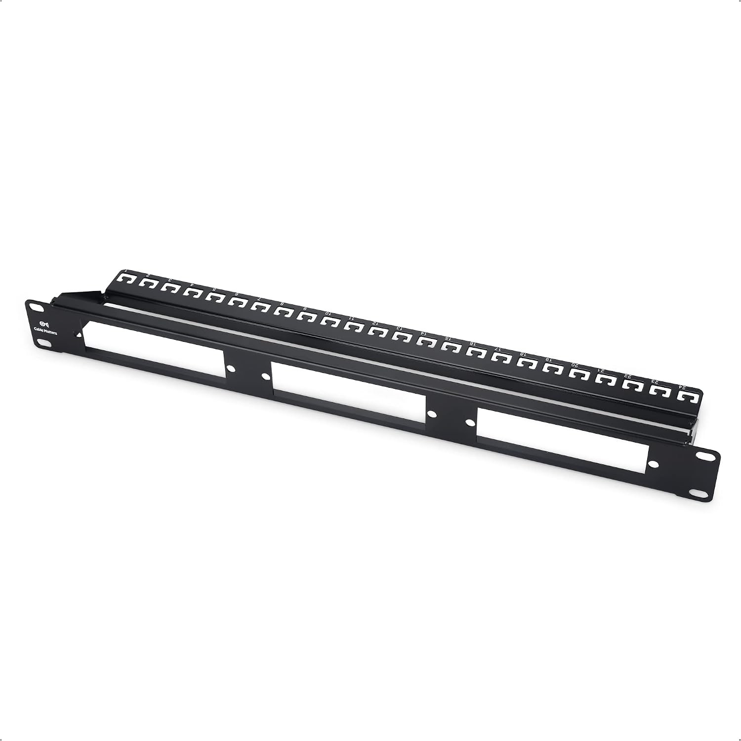 Rackmount 1U 19” Blank Fiber Patch Panel with LGX Adapter Slots