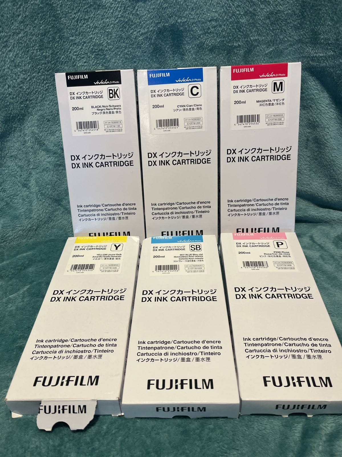 Genuine FujiFilm DX Ink Cartridge Full Set DX100 Date: All 2026