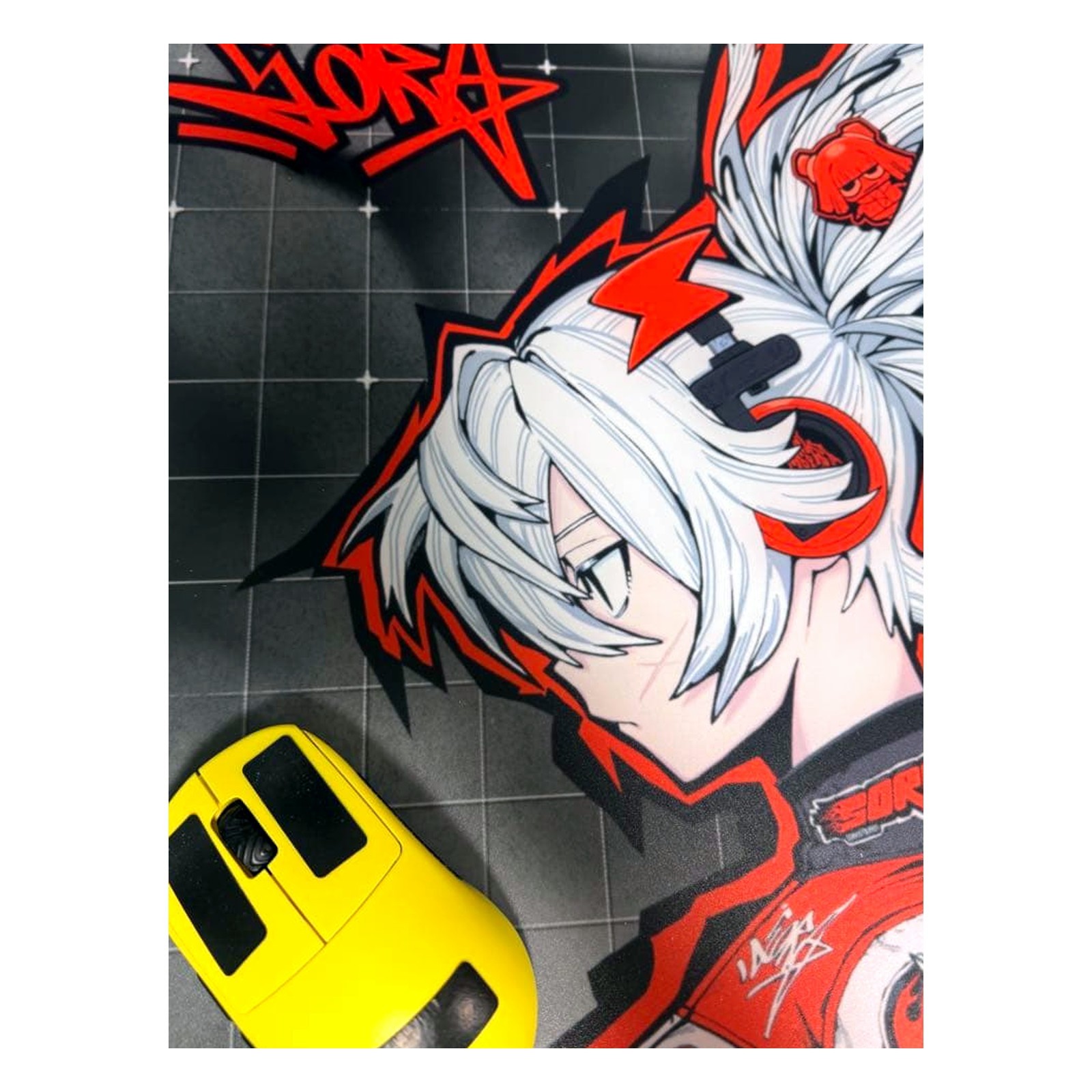 WALLHACK SORA DRIFT Glass Mouse Pad SP-004 Gaming FPS Tracking Japan Import USED